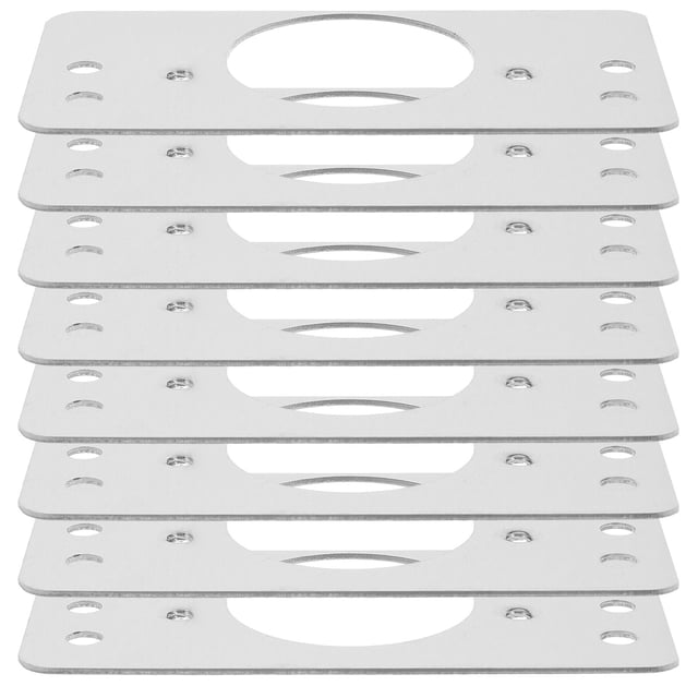 BESTYASH 8Ud Para Puerta Con Refuerzo Circular Y Cubierta Para Golpeador En Acabado Plata Resistente