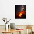thumbnail image 2 of Nawypu Guridou Volcano Lava Flow Eruption Poster Canvas Wall Art Picture Print Hanging Photo Gift Idea Living Room Home Mural Decoration Framed, 2 of 4