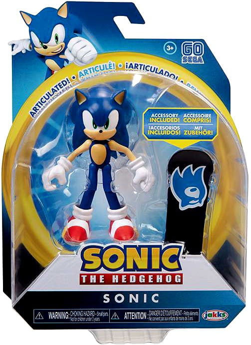 Sonic The Hedgehog Jakks Pacific 4" Articulated Figure Wave 2 Sonic for sale online 