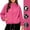 Pink women's zip up jacket a1, variant on Usloyux Women's Solid Color Zip Up Outdoor Hiking Jackets Hooded Windbreaker Coats Lightweight Fall Winter Outerwear, Khaki M