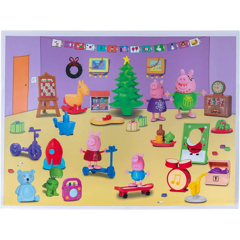 Peppa Pig Holiday Advent Calendar for Kids, 24-Pieces - Includes