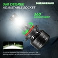 thumbnail image 6 of For Pontiac Grand Prix 2004-2008 LED Headlight Bulbs 9005 9006 High Low Beam Combo 6500K 4pc, 6 of 10