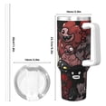 thumbnail image 5 of Lsque The Binding of Isaac Pattern 40 OZ Ice Bully Cup with Handle and Straw, Double Wall Stainless Steel Tumbler Travel Coffee Cup with Lid for Christmas Present, 5 of 8