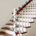 thumbnail image 6 of SIYTUAU Orange Green Gradient Rattan Butterfly Garland Artificial Decorative Vine For Walls Balustrades Arch Spring Party Decor E, 6 of 7
