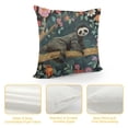 thumbnail image 4 of RUIYC Sloth Square Pillow Covers Cushion Covers, Throw Pillow Cover Cute Sloth Tree Branch Pillowcases Home Decorative for Couch Sofa Car Bedroom, No Insert, 4 of 5