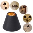 thumbnail image 2 of 6PCS Small Lampshade Black Surface Gold Bottom Lamp Shade Shell Cover Modern Lampshade Creative E14 Small Screw Lighting Accessories Lamps Table Lamp Floor Lampshade, 2 of 5