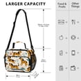 thumbnail image 3 of ALAZA Dogs Dalmatian Lunch Box Insulated Cooler Bag Reusable Tote Bags Shoulder Strap, 3 of 7