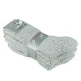 thumbnail image 5 of GoWith Merino Wool Socks For Men | Gray Warm Thick Crew Socks | 3 Pairs | Model: 6001, 5 of 11