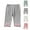 Gray, variant on CYRBOKO Capri Leggings for Toddler Girls, Stretch Breathable Elastic Waist Casual Tight Bottoms Gray Size 4 T