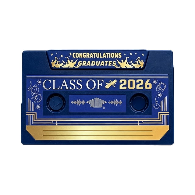 2026 Graduation Retro Tape Audio Message Book And Luminescent LED Graduation Cap Puzzle Card 300 Second Recording Memory Box