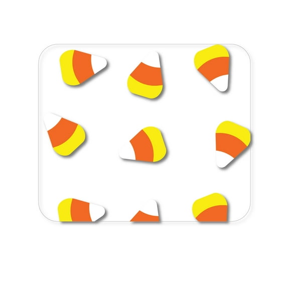DistinctInk Mouse Pad - 1/4" Foam Rubber - Repeating Candy Corn