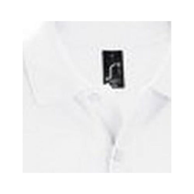 SOLS - Polo de manga corta liso modelo Perfect Pique para hombre (Blanco)