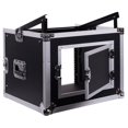 thumbnail image 1 of Sound Town 8-Space PA/DJ Pro Audio Rack/Road Case with Slant Mixer Top (STMR-8U), 1 of 3