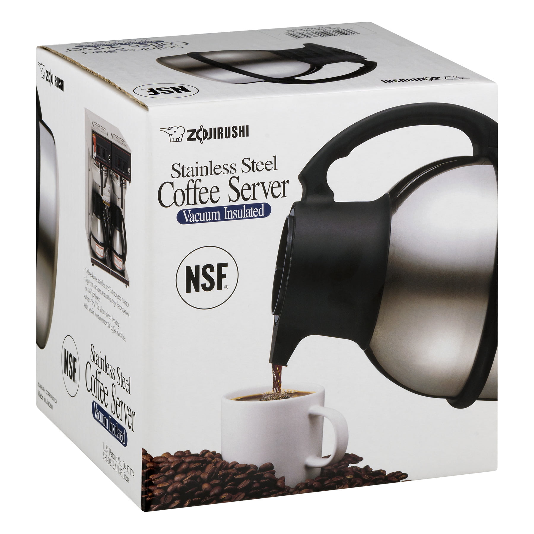 Zojirushi Stainless Steel Coffee Server Vacuum Insulated, 1.0 CT