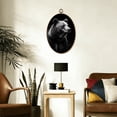 thumbnail image 3 of Oval Framed Wall Art brown bear portrait animals Canvas Wall Art Oval Vintage Wall Decor Prints Hanging Decor for Home Bedroom Living Room Office 8"x11.4", 3 of 7