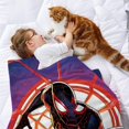 thumbnail image 2 of Miles Morales Flannel Blanket 39*59 inch Soft And Comfortable With Clear Patterns And Easy Cleaning, 2 of 6