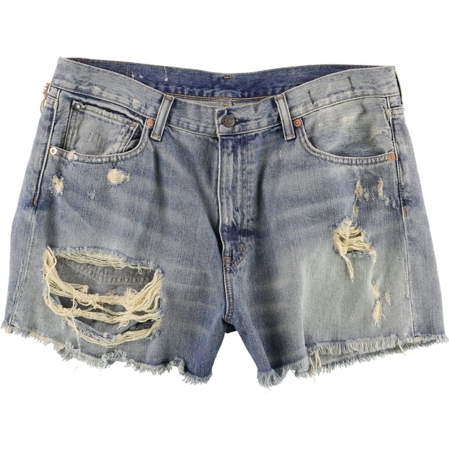 Ralph Lauren Womens Cutoff Casual Denim Shorts, Azul, 32 Ralph Lauren Mezclilla