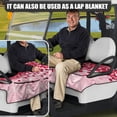thumbnail image 5 of Whosucclay Heart Note Pattern with Multiple Pockets Protector, Anti-Wear With 4 Storage Pockets Golf Cart Seat Cover for Club Car Yamaha EZGO, 52.36"x 32.28", 5 of 7
