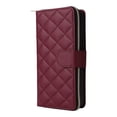 thumbnail image 2 of Compatible for iPhone 13 Wallet Case, Crossbody Strap PU Leather Folio Phone Cover, Zipper Handbag Purse with Card Holder Lanyard Flip Stand for iPhone 13, Winered, 2 of 10