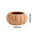 thumbnail image 2 of 3.94" Halloween & Thanksgiving Orange Pumpkin Planter, Plant Pot for Indoor & Outdoor Home Garden, Fun & Warm Vibe to Party & Doorway Display, Perfect Halloween Decoration & Harvest Fall Decor Gift, 2 of 6