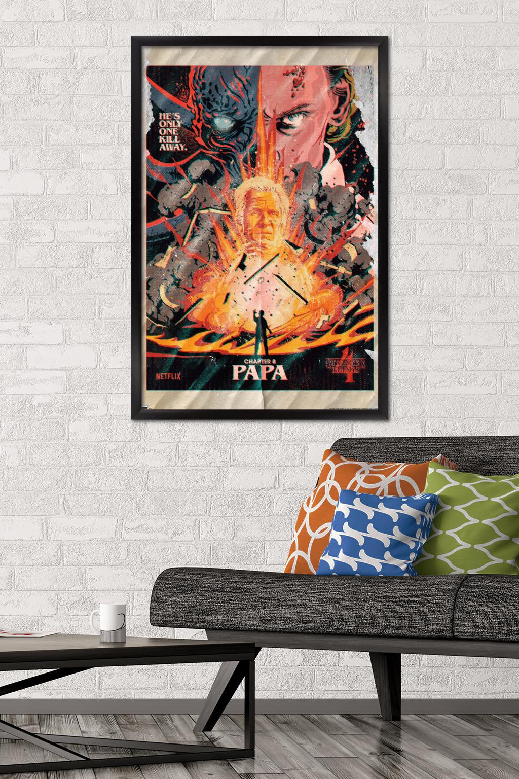 Netflix Stranger Things: Season 4 - Papa Wall Poster, 22.375" x 34" Framed