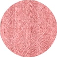 thumbnail image 1 of Ahgly Company Indoor Round Abstract Red Modern Area Rugs, 7' Round, 1 of 4