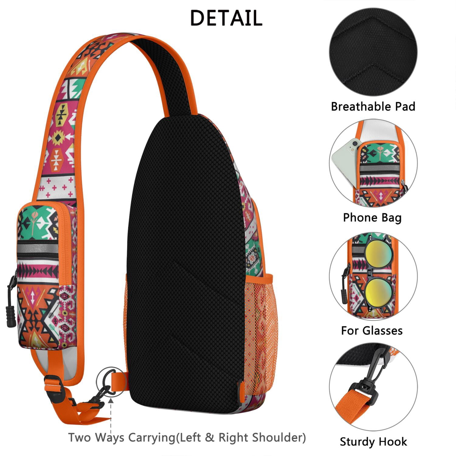 Fire Truck and Excavator Sling Backpack for Construction Fans – Multipurpose Travel Daypack with Ergonomic Fit, Anti-Theft Back Pocket, Partitioned Storage, Water-Resistant Fabric, Adjusta
