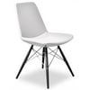 Contemporary Side Chair in White - Set of 2