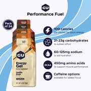 GU Energy, Original Energy Gels, Assorted Indulgent Flavors - 24 count
