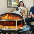 thumbnail image 2 of TIKI® Brand 22.1 Diameter Accessory Metal Reunion Fire Pit Screen, 32.9 Inch 2 Piece Poker, and Heat Deflector, 2 of 6