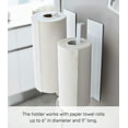 thumbnail image 6 of Yamazaki Home  Magnetic Paper Towel Holder, Steel, Holds 2.2 lbs - L 2.95 x W 3.15 x H  11.42 inches White, 6 of 7