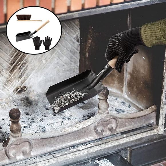 Herramientas para chimeneas de cepillos para y de cenizas de carbón para polvo Guantes para fogatas Accesorios para BLESIY Guantes de cepillo de pala