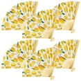 thumbnail image 2 of Bulk 48 Pieces Lemon Printed Folding Hand Fans, 2 of 2