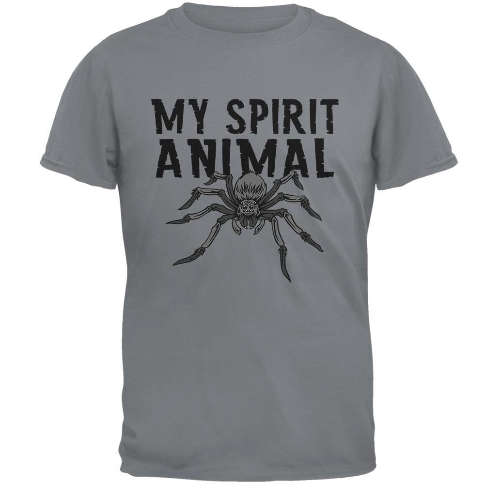 My Spirit Animal Spider Gravel Grey Adult T-Shirt - X-Large 