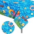 thumbnail image 4 of RKSTN Disposable Tablecloth Beach Summer Birthday Pool Party Table Decoration Hawaii Disposable Pe Tablecloth Supplies, 4 of 4