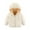 Beige, variant on Esaierrr Kids Toddler Hooded Down Cotton Jacket for Boys Girls 1-7Y Long Sleeve Coats with Hooded Solid Colour Cotton Coat Tops Elasticated Cuffs Warm Cotton Coat Fall Winter