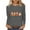 Gray, variant on Miqool Womens Fall Shirts Halloween Long Sleeve Pumpkin T-Shirts Casual Thanksgiving Graphic Tee Tops