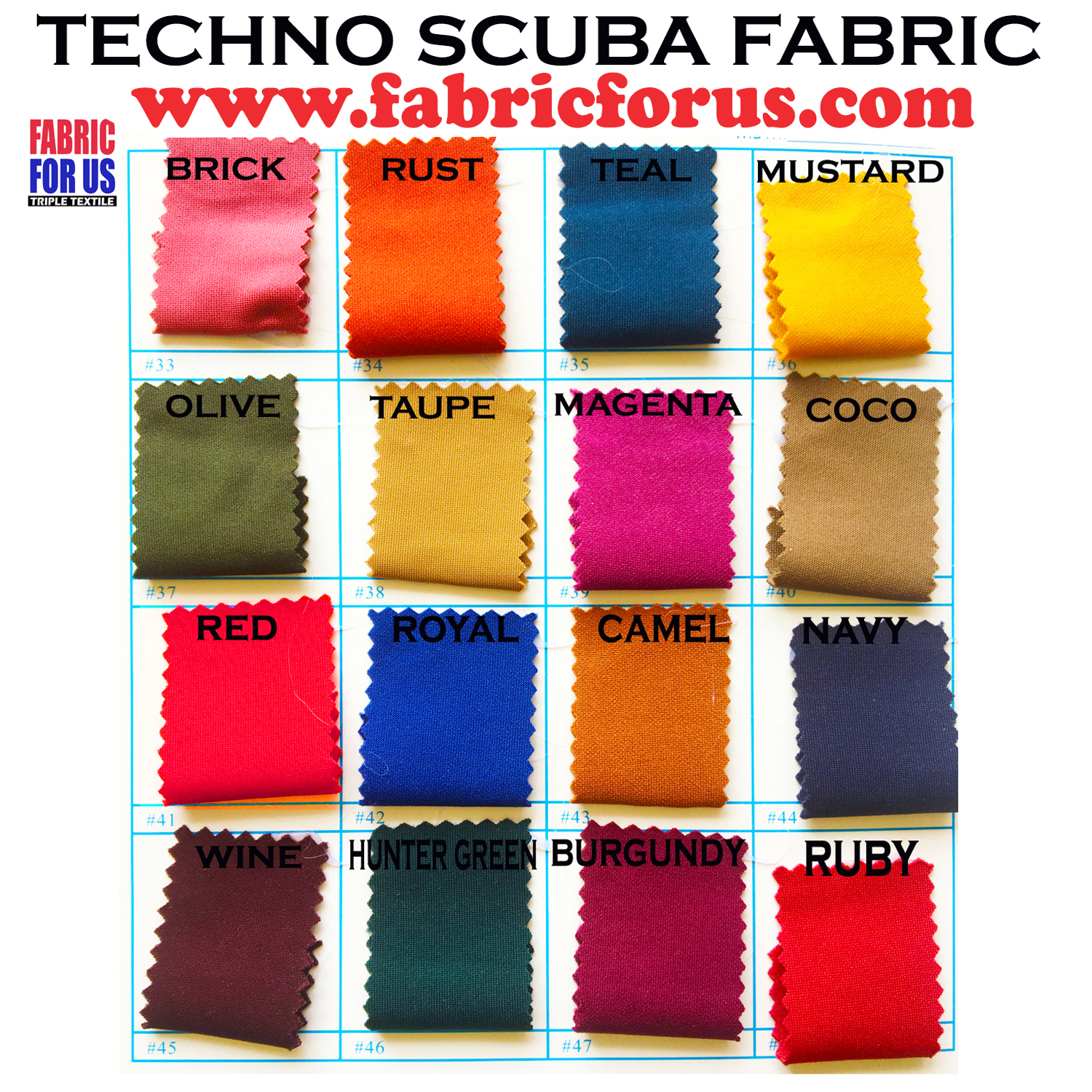 Techno Scuba Poly-Spandex BLACK Fabric by Fabric For Us (Sold by 3 Yards) Apparel, Arts, Craft & Industry FREE SHIPPING