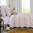 thumbnail image 4 of Benjara BM218773 Microfiber Quilt & 1 Pillow Sham Set with Ruffled Texture, White - 8 x 15 x 20 in., 4 of 4