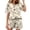 Khaki, variant on JSKUMAR 2 Piece Sets for Women Summer Crew Neck Short Sleeve Tops and Shorts Outfit Casual Adjustable Outdoor Loungewear (Watermelon Red,L)