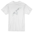 thumbnail image 1 of Hands And Roses Drawing Graphic Men's White T-shirt, 1 of 1