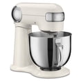 thumbnail image 4 of Cuisinart SM-50CRM Precision Master 5.5-Quart 12-Speed Stand Mixer with Mixing Bowl, Chef's Whisk, Flat Mixing Paddle, Dough Hook, and Splash Guard with Pour Spout, Coconut Cream, 4 of 14