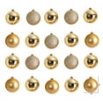 thumbnail image 2 of Nearly Natural Gold Plastic Holiday Christmas 3" Shatterproof Ornament Set, 20 Count, 2 of 4