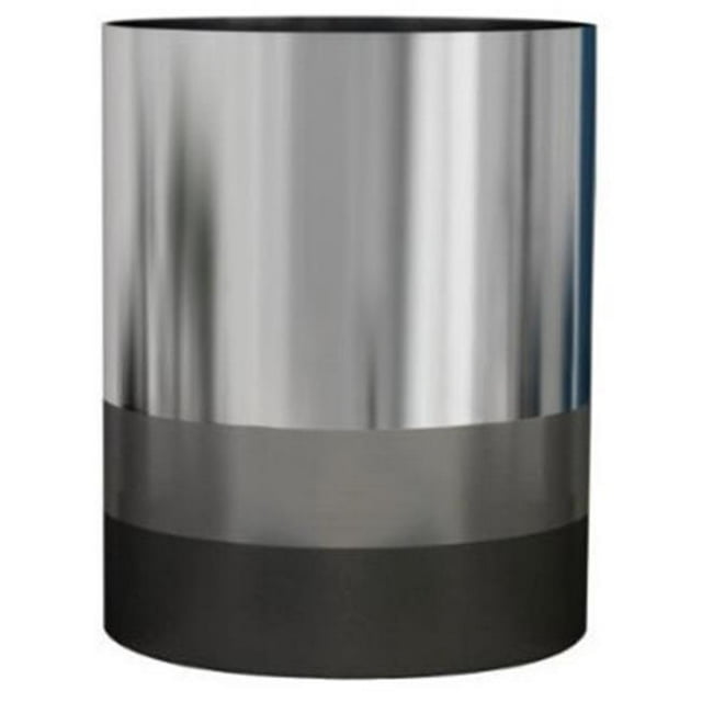 Tatara Group TR8H Triune Collection 7.5 Quart Wastebasket - Platinum 3 Tone Finish