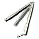 thumbnail image 1 of Soidarity Entrenamiento cuchillo plegable práctica peine todo acero peine cuchillo entrenador portátil para principiantes Cuidado del cabello Plata Soidarity CE003154-01, 1 of 4
