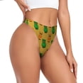 thumbnail image 6 of Orange Green Owl Thongs for Women - No Show Seamless Womens Thongs Underwear, Ladies Breathable G String Thongs for Women, Stretch Low Rise Thong Bikini Panties Briefs, 6 of 6