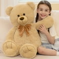thumbnail image 3 of Tezituor 35'' Giant Teddy Bear Stuffed Animal Big Teddy Bear with Bow Plush Toy, 3 of 7