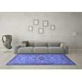 thumbnail image 3 of Ahgly Company Machine Washable Indoor Rectangle Persian Blue Traditional Area Rugs, 3' x 5', 3 of 4