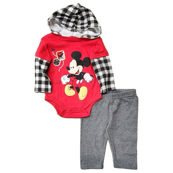 Disney Infant Boys 2pc Piece Mickey Mouse Bodysuit & Pants Set 3-6 Months