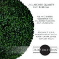 thumbnail image 3 of 3rd Street Inn 15" Artificial Large Boxwood Topiary Balls - 2 Pack, 3 of 4